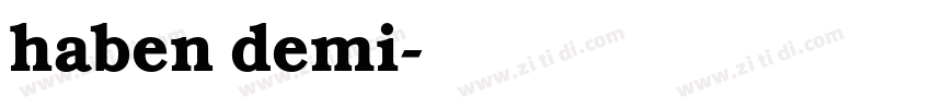 haben demi字体转换